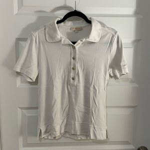 Tory Burch white polo size large